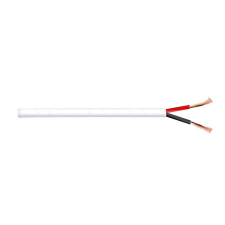 CH1002FL2W Remee 16 AWG 2 Conductors Unshielded Stranded Bare Copper CMR/CL3R Non-Plenum Premium Audio Speaker Cable - 500' Pull Box - White