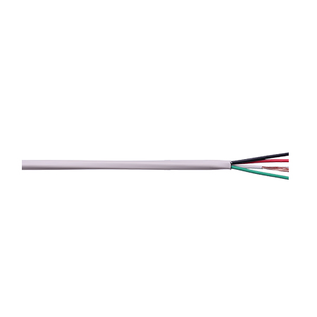 CH1023FL2W Remee 16 AWG 4 Conductors Unshielded Stranded Bare Copper CMR/CL3R Non-Plenum Premium Audio Speaker Cable - 500' Pull Box - White
