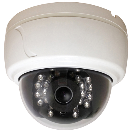 CLED30D7W Speco Technologies 3.6mm 600TVL Indoor IR Day/Night Dome Security Camera 12VDC