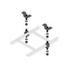 Show product details for CLH-5/8CHK Middle Atlantic Slotted Ladder Support Hardware with Ceiling Hang Kit - 1 Pair