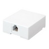 Show product details for CMTJ6X Vanco Jack Phone Surface Mount 6C Ivory