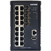 Show product details for CNGE20FX4TX16MSP Comnet 16 Gigabit Ports + 4 x 100/1000/2500 SFP Ports 240W Industrial Managed L2+ Ethernet Switch 