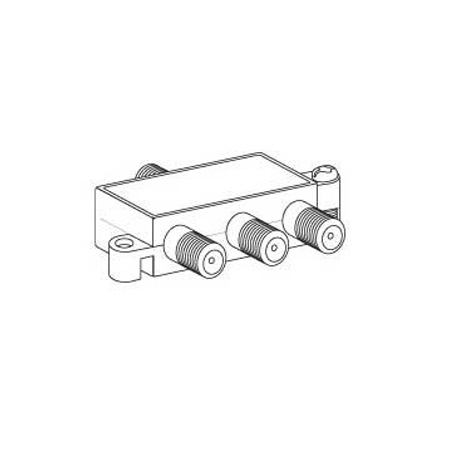 Vanco 3-Way 2.4 GHz Satellite Splitter