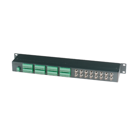 CVPD-16 Comelit 16 Port Passive 19" Rack Mount Video and PTZ Balun Hub