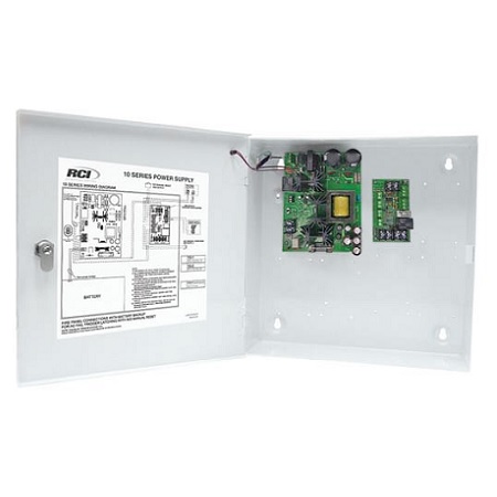10-1-FPD Dormakaba Rutherford Controls 1.5 Amp Power Supply w/ Fire Panel Disconnect - 12VDC/1.5 Amps or 24VDC/1 Amp
