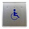 Show product details for 950TH6 Dormakaba Rutherford Controls 6" Round Touch less Short Range Actuator with Handicap Logo