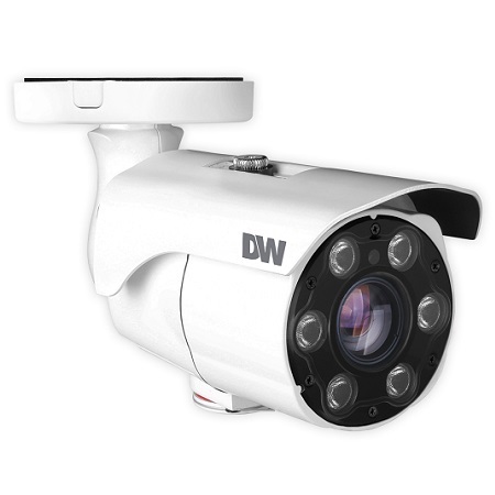 DWC-MPB45WiATW Digital Watchdog 2.7-13.5mm Varifocal 30FPS @ 5MP Outdoor IR Day/Night WDR Bullet IP Security Camera 12VDC/PoE