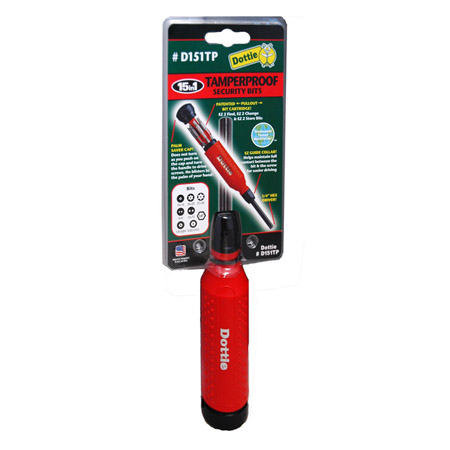 D151TP 15 in 1 Screwdriver Tamper Proof - Red / Black