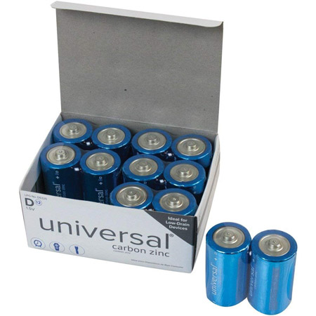 D5325 UPG Universal D Carbon Zinc 1.5V Bulk Cylindrical Battery