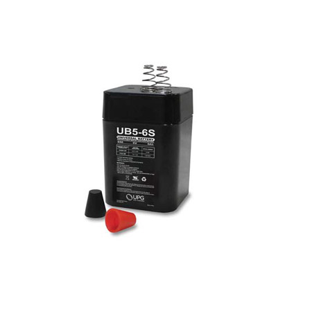 D5697 UPG UB650S Lantern Sealed Lead Acid Battery 6 Volts/5Ah - S2 Terminal