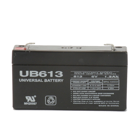 D5731 UPG UB613 Sealed Lead Acid Battery 6 Volts/1.3Ah - F1 Terminal