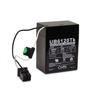 D5737 UPG UB6120 TOY Sealed Lead Acid Battery 6 Volts/12Ah - P2 Terminal