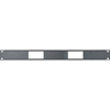 Show product details for DECP-1X2 Middle Atlantic 1 Space Decora Panel for (2) Decora Device