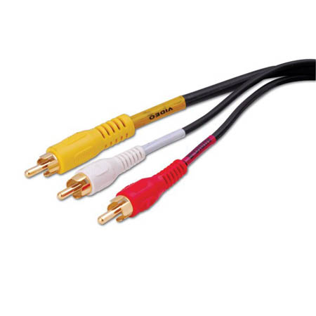 Vanco Triple RCA Composite Audio/Video Cables
