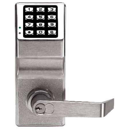 DL2700WPIC-26D Alarm Lock Electronic Digital Lock - Weather proof Interchangeable core - Satin Chrome Finish