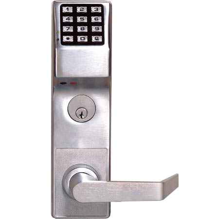 DL3500CRL-26D Alarm Lock Trilogy Electronic Digital Mortise Locks - Straight lever classroom function Left Hand - Satin Chrome Finish