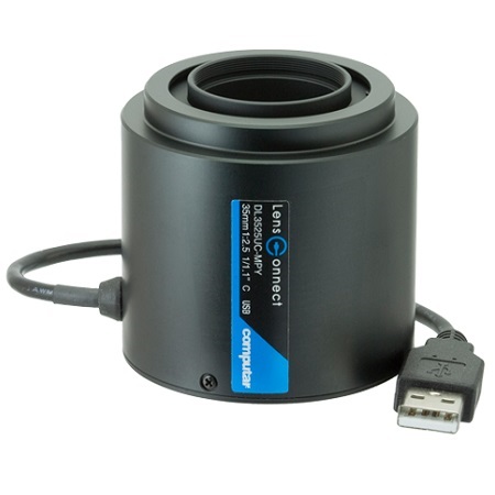DL3525UC-MPY Computar 1/1.1" C-Mount 35mm F/2.5 12MP Industrial Plug and Play Remote Control Iris Lens