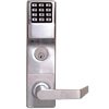 Show product details for DL3575CRR-3 Alarm Lock Trilogy Electronic Digital Mortise Locks - Regal lever classroom function Right hand - Polished Brass Finish