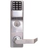 Show product details for DL3575DBL-3 Alarm Lock Trilogy Electronic Digital Mortise Locks - Regal lever deadbolt function Left hand - Polished Brass Finish