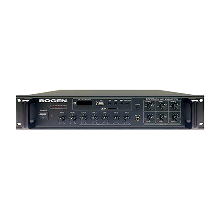 DRZ120 Bogen 6-Zone Music and Paging System with FM Tuner, MP3 Player, Mic and Line Inputs