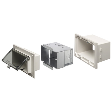 DSHB1W Arlington Industries 1-Gang Low Profile InBox White