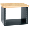 Show product details for DT8HM Middle Atlantic 8 Space Desktop Rack, Honey Maple Top
