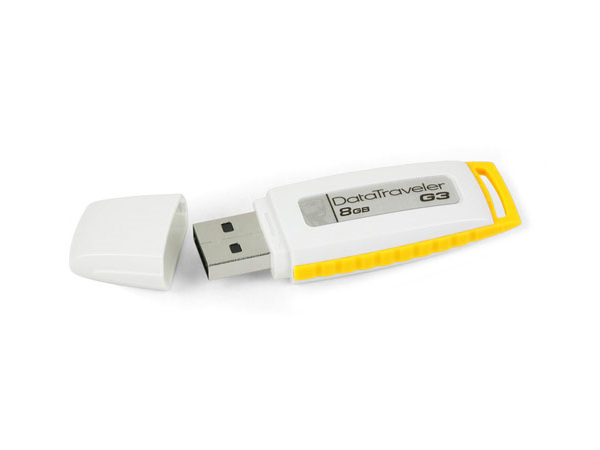 DTIG3/2GB Kingston 2GB DataTraveler Generation 3 (G3) USB Flash Drive (White & Yellow) 