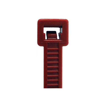 DTP6 L.H. Dottie 8" Air Handling Cable Ties - Plenum - Burgundy - Pack of 100