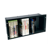 DVD Middle Atlantic Front Loading 28-DVD Holder (Black Brush Finish)