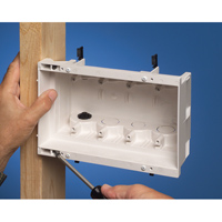 DVFR4W Arlington Industries 4-Gang Recessed Indoor InBox for New & Retrofit Construction
