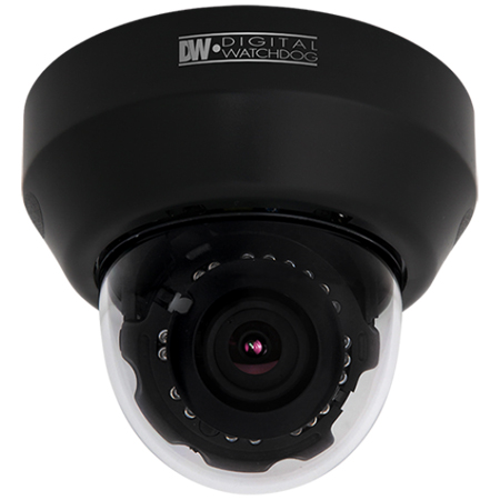 DWC-MD421TIRB Digital Watchdog 3.5-16mm 30FPS @ 1080p Indoor IR Day/Night WDR Dome IP Security Camera 12VDC PoE - Black