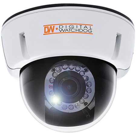 [DISCONTINUED] DWC-V1382TIR Digital Watchdog 2.9~8.5mm 600TVL IR Day/Night WDR Dome Security Camera 12VDC/24VAC