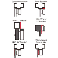 E-941SA-600PD Seco-Larm 600-lb Electromagnetic Lock w/ Bond Sensor, Status LED & Timer - UL Listed
