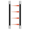 Show product details for E-9622-4W25 Seco-Larm 4 Beam 22" Curtain Sensor - White