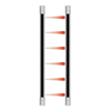 Show product details for E-9644-6W25 Seco-Larm 6 Beam 44" Curtain Sensor - White