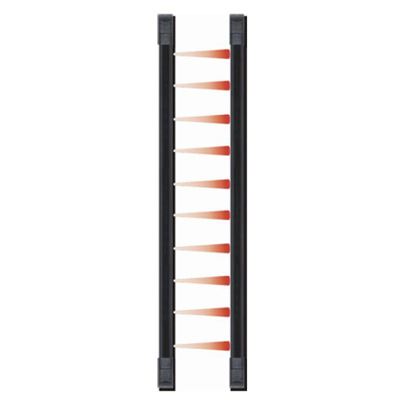 E-9680-10B25 Seco-Larm 10 Beam 80" Curtain Sensor - Black