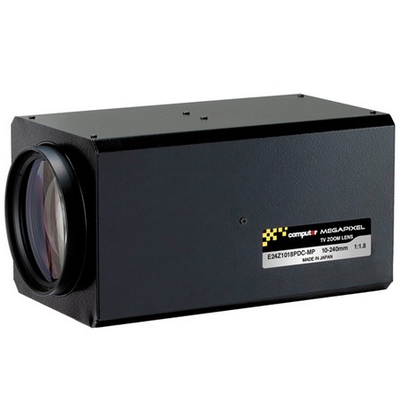 E24Z1018PDC-MP Computar 1/1.8" C-Mount 10-240mm F/1.8 3 Megapixel Spot & Preset IR DC Auto Iris Zoom Lens