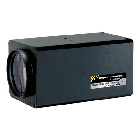 E24Z1018PDC-MPIR Computar 1/1.8" C-Mount 10-240mm F/1.8 3 Megapixel IR-corrected Preset DC Auto Iris Zoom Lens