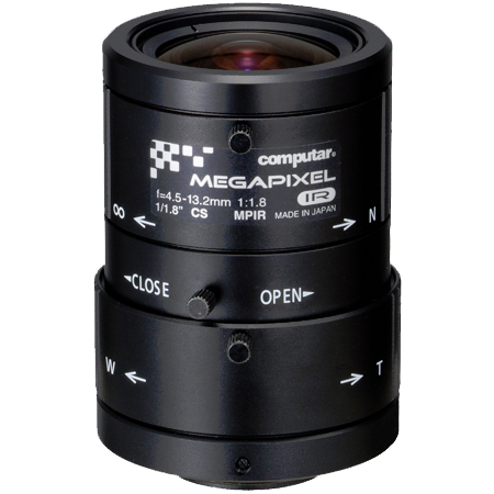 E3Z4518CS-MPIR Computar CS-Mount 4.5-13.2mm Vari-focal F/1.8 5 Mega-Pixel IR-corrected Manual Iris Lens