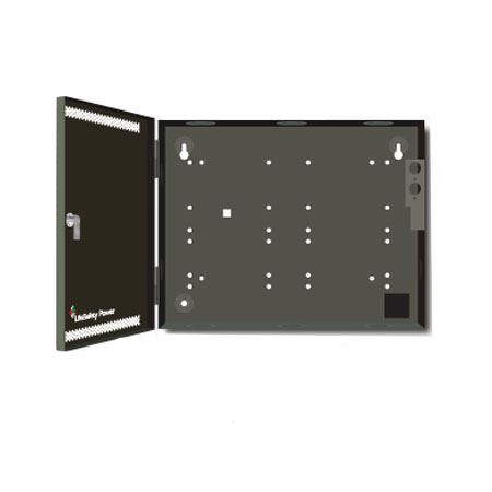 E5 LifeSafety Power 8.5" W x 11" H x 3" D Steel Electrical Enclosure - Black