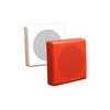 Show product details for E50-R Cooper Wheelock 2W SPKR,SQ,SEMI FLUSH,WALL,24VDC,RD