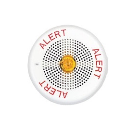 E60A-24MCC-ALW Cooper Wheelock SPK STRB,AMBER,SQ,CEIL,24V, 15/30/75/95CD,ALERT,WH