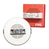 Show product details for E90H-24MCC-FR Cooper Wheelock High Fidelity Ceiling Mount Speaker Strobe - Red
