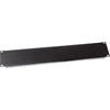 Show product details for EB2 Middle Atlantic EB Series Flanged Blank Panel 2 Space (3 1/2 Inch) Black Powder Coat Finish