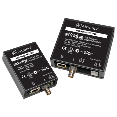 EBRIDGE1PCRTX Altronix IP and PoE+ Over Coax Solution