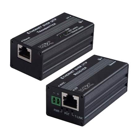 EERF-1KT-B KBC Networks eCopper kit for 1 PoE Camera 10/100Mbps Auto-sensing PSE Ethernet Over Twisted Pair Kit Consisting of 1 x EERF1-LS1-T-MN-B Transmitter 1 x EERF1-LN1-R-MN-B Receiver and 1 x GST60A48 Power Supply