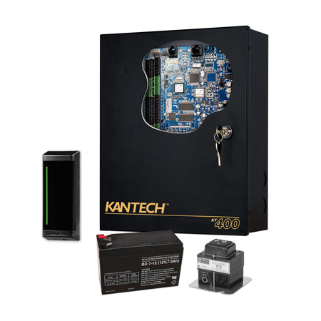 EK-1M-MTM Kantech Espansion Kit with ioSmart Smart Card Reader - KT-1-M KT-MUL-MT Reader (1) Transformer 120V / 16 VAC 40 VA (KT-PTC1640UG) 12 VDC Power supply (KT-PS4085)) and Battery (KT-BATT-12)