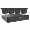 Show product details for EK-S31P4DLT44T1-BK Uniview Easy S3-P Series 4 Channel NVR 64Mbps Max Throughput - 1TB HDD with 4 Port PoE with 4 x EC-T4F28M-V3 4MP Turret IP Security Camera - Black