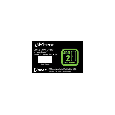 EL-2DL-V Linear eMerge Elite-36 2-Door Virtual License Only