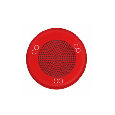 ELFHNRC-CO Cooper Wheelock Eaton Eluxa Low Frequency Sounder, Ceiling, Red, CO, 24V Indoor